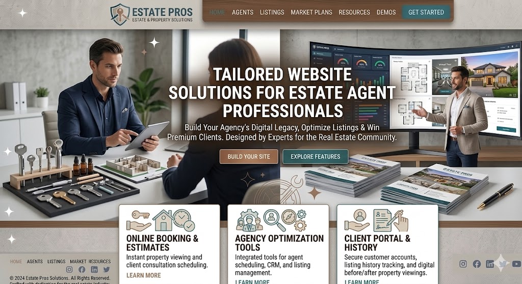 Estate Agents Website Preview